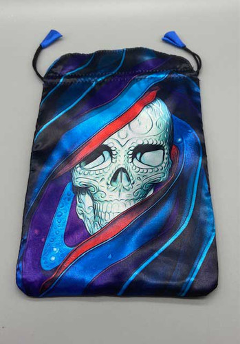 Santa Muerte Skull Tarot Bag 6" x 9"