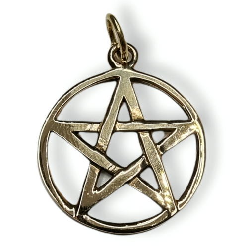 Bronze Pendant Pentacle 2cm  