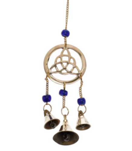 Wind Chime Brass Triquetra 22.5cm