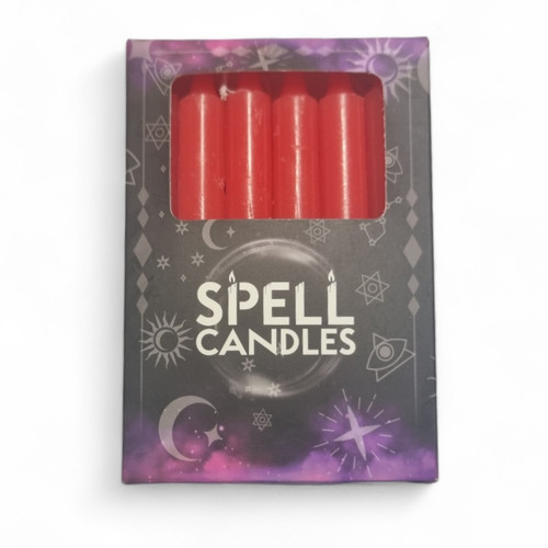  Spell Candles Chime Wish Mini Ritual Candles - Red 12 pack