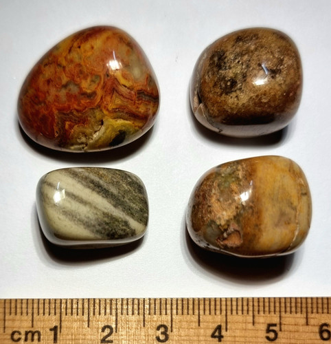Picasso Stone Fancy Jasper Tumbled Stone 15-25mm Bulk Lot 40 grams Crystal Gridding