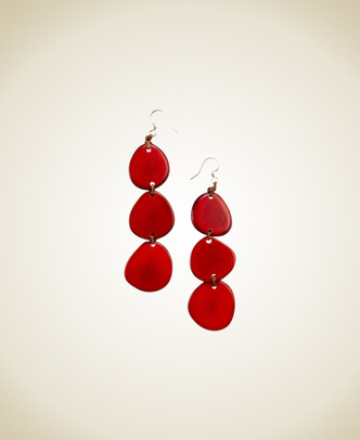 Bali Earrings Red