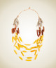 Paloma Necklace Yellow-Chestnut-Charcoal