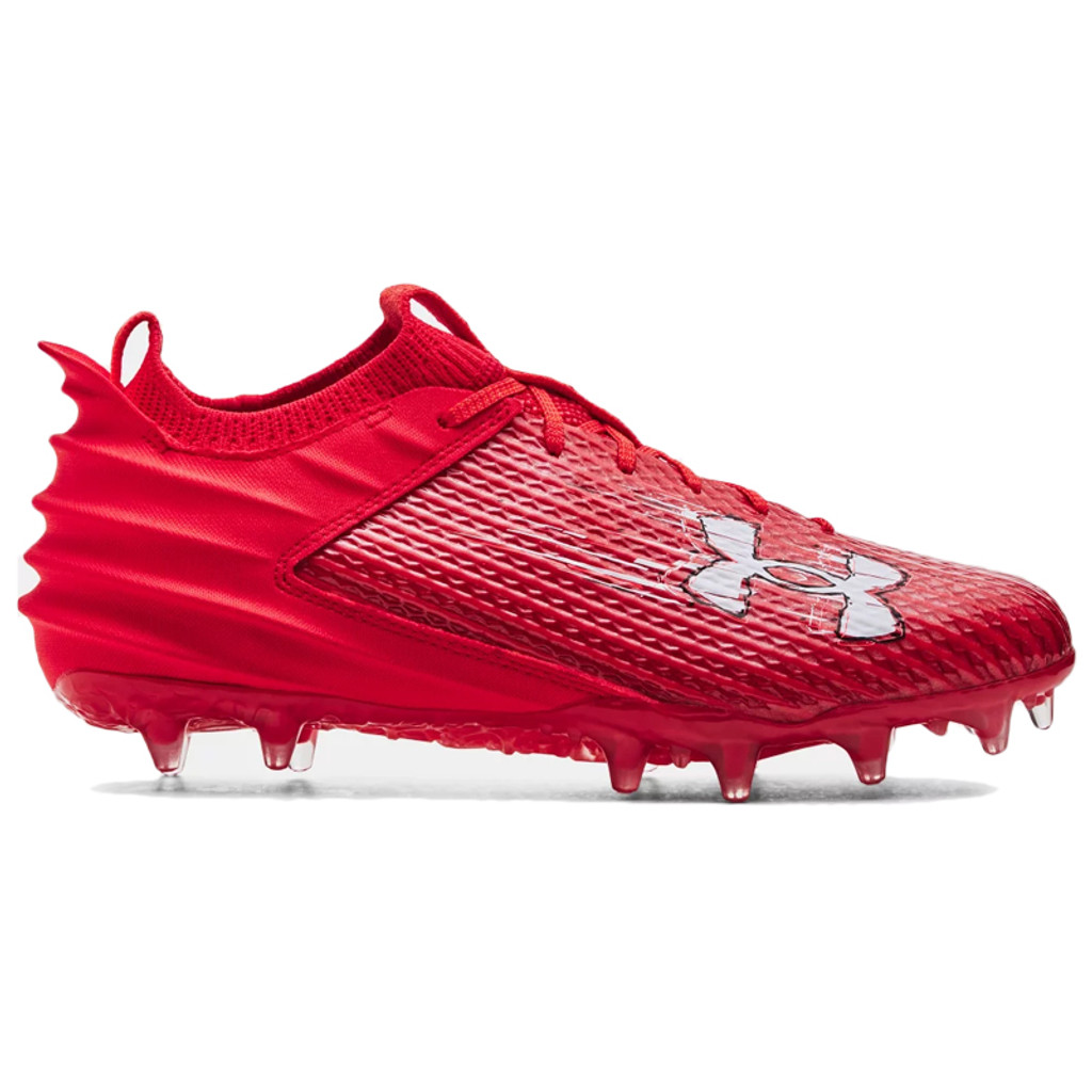 Under Armour Blur Smoke Red Football Cleat-3026330