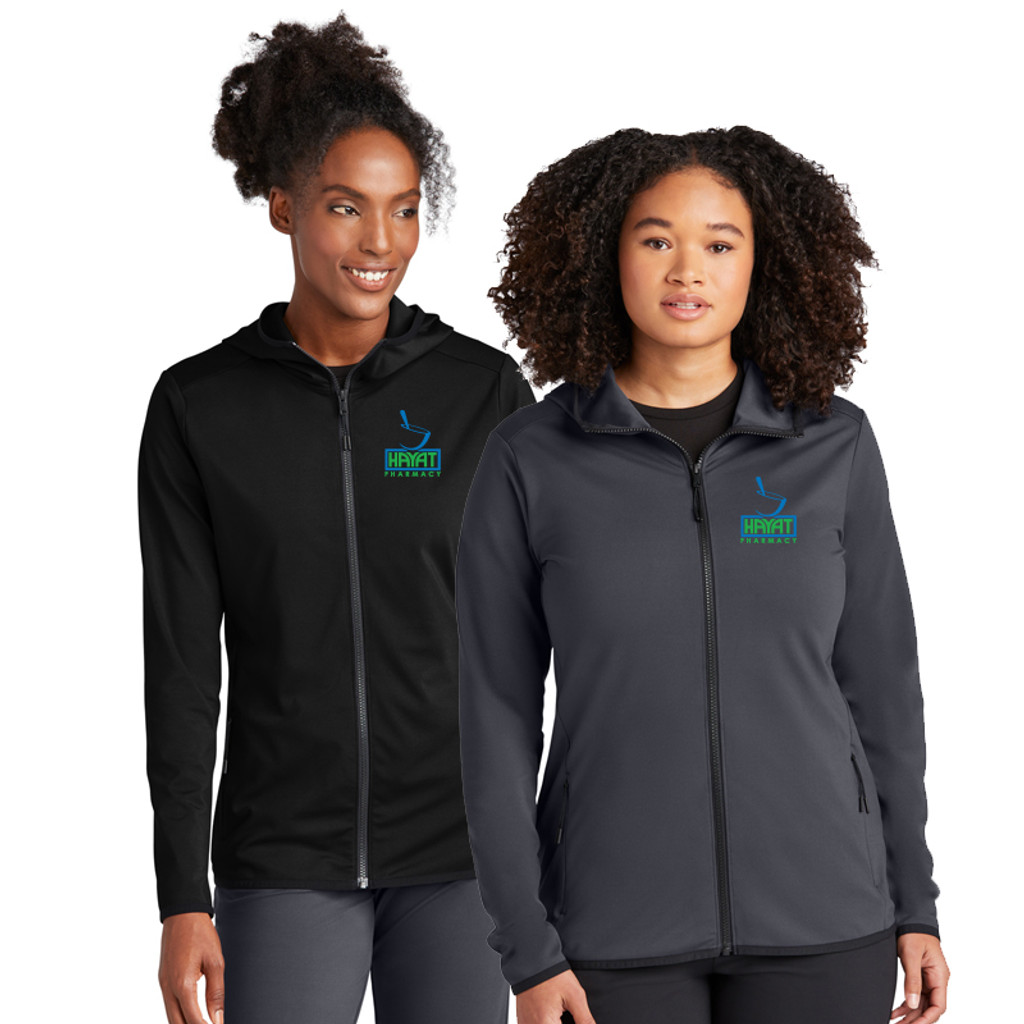 Womens Full Zip Hooded Circuit Jacket-Hayat