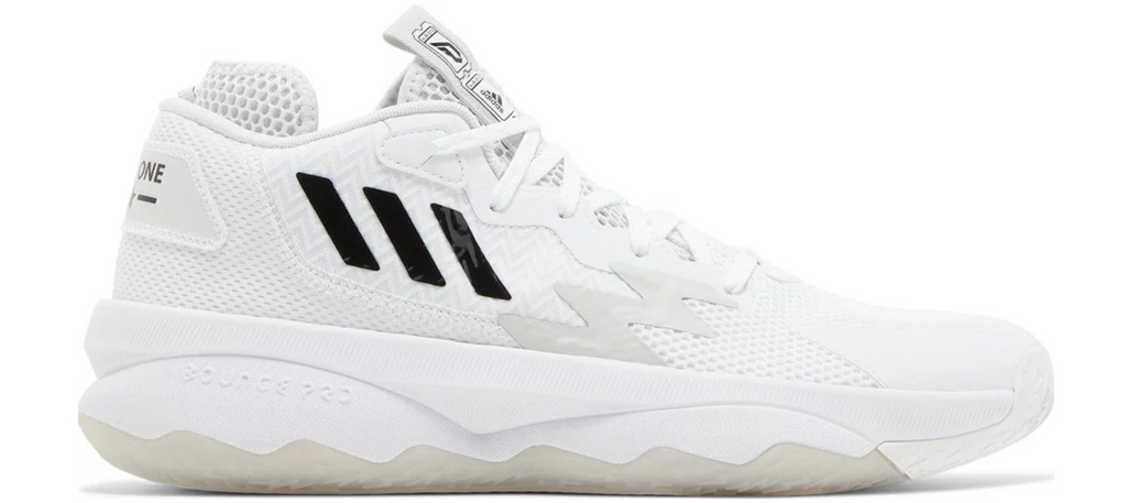 Adidas DAME 8 Basketball Shoe- White/Black- GY6462