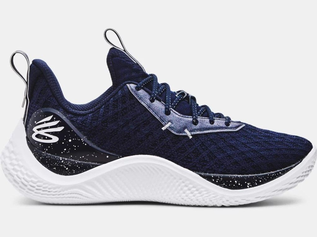 Under Armour Team Curry 10 Basketball Shoe- Navy/White- 3026624