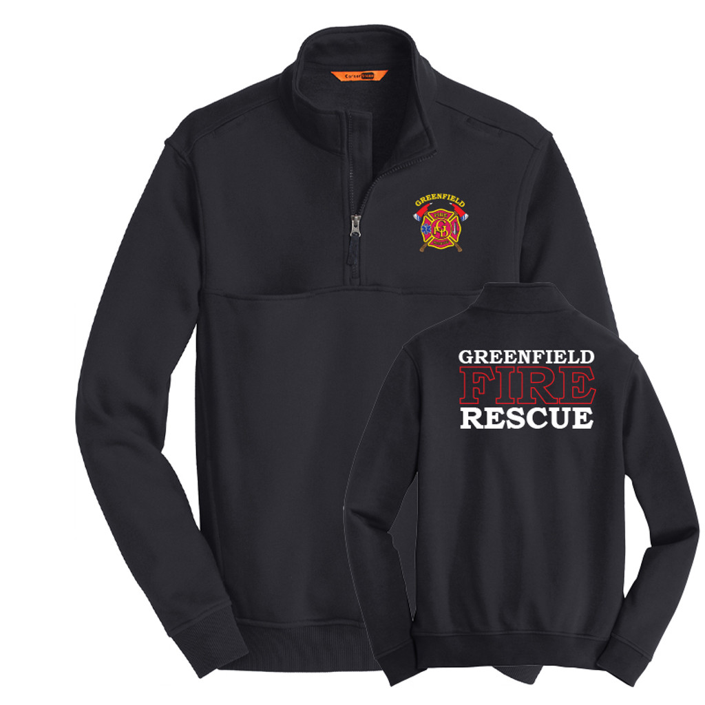 CornerStone® 1/2-Zip Job Shirt-Greenfield Fire