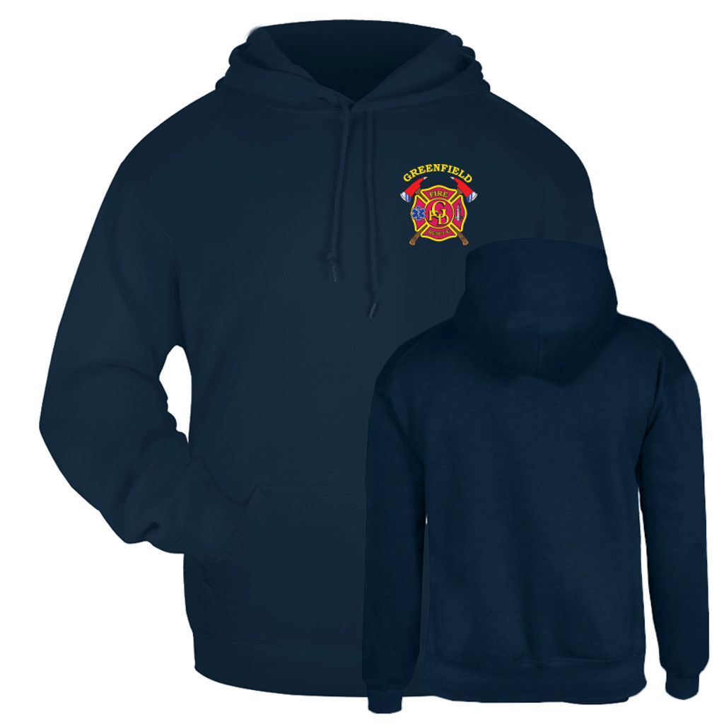 Hooded Sweatshirt-Greenfield Fire