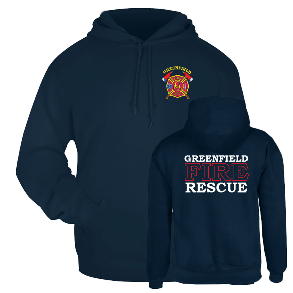 Hooded Sweatshirt-Greenfield Fire