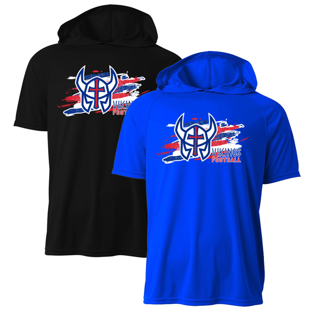 Short Sleeve Hooded Tee -Wisco Youth Football