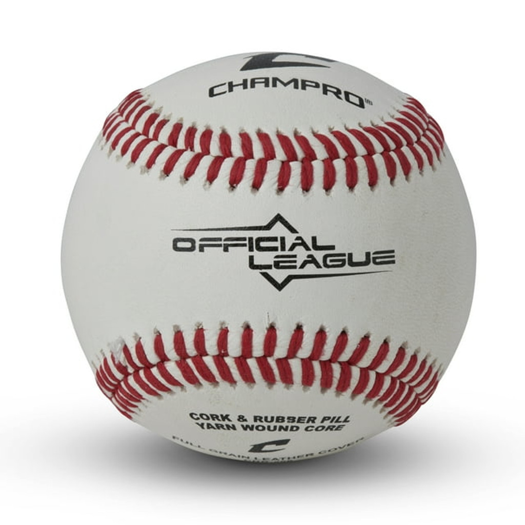 Champro Official League Full Grain Leather Baseballs - 1 Dozen