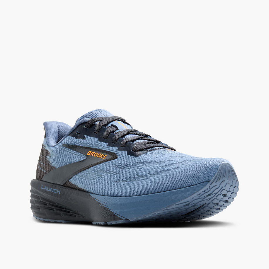 Brooks Men's Launch 11 Running Shoe - Country Blue/Ebony/Orange
