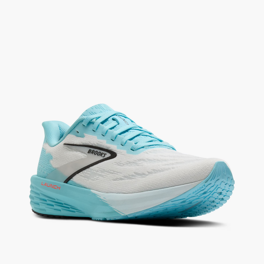 Brooks Women's Launch 11 Running Shoe - White/Atomizer/Pink Clay