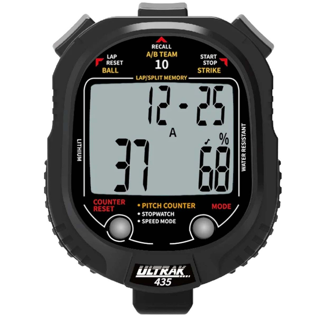 ULTRAK 435 Pitch Counter w/ Pitch Speed Tracker & 10 Memory Stopwatch