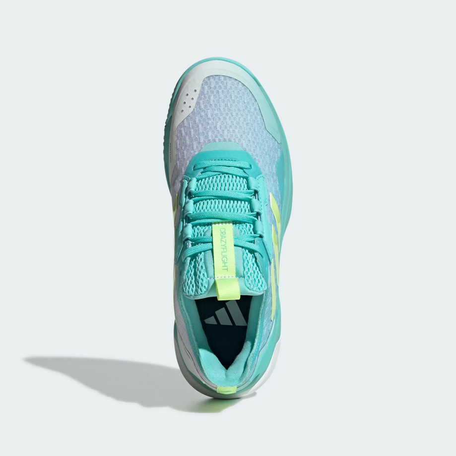 Adidas Women's Crazyflight 6 Volleyball Shoe - Flash Aqua / Hi-Res Yellow / Cloud White
