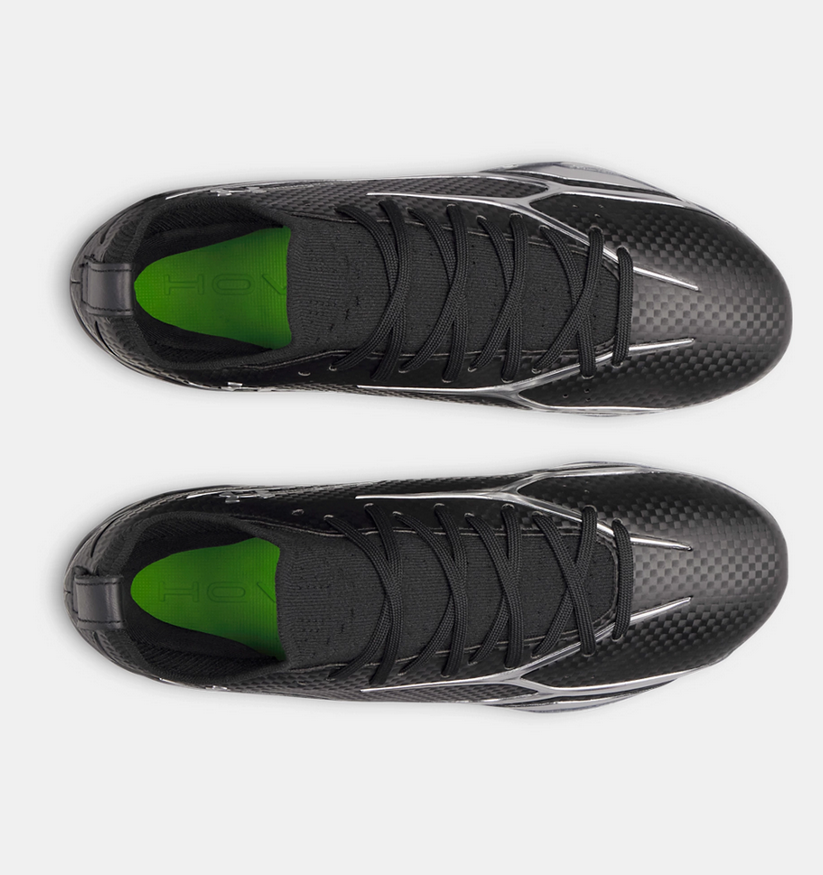 Under Armour Men's Spotlight Pro Football Cleats - Black / Metallic Silver