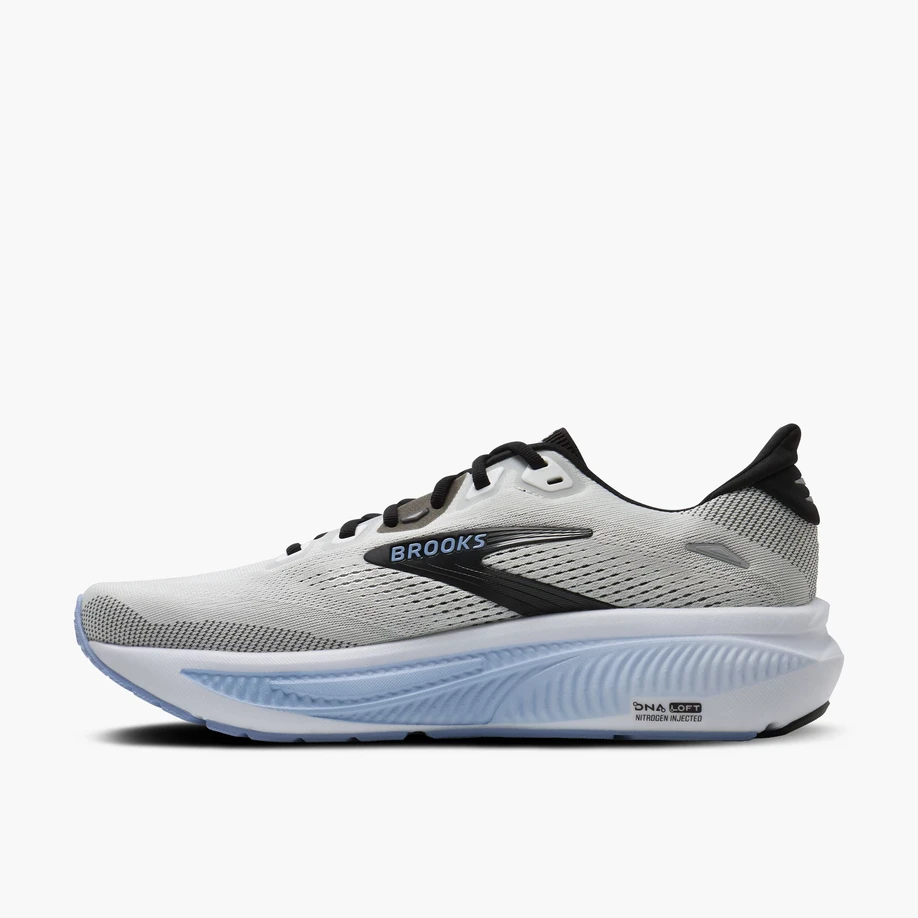 Brooks Men's Ghost 18 Running Shoe - White/Black/Open Air 