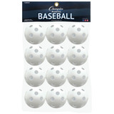 Champion Sports Plastic Whiffle Baseballs- 1 dozen