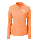 Cutter & Buck Adapt Eco Knit Womens Full Zip-Derse Cutter & Buck Adapt Eco Knit Womens Full Zip-Derse