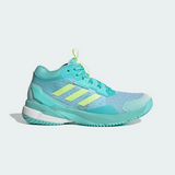 Adidas Women's Crazyflight 6 Mid Volleyball Shoe - Flash Aqua / Hi-Res Yellow / Cloud White