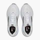 Brooks Women's Ghost 18 Running Shoe - White/Black/Rose Gold 