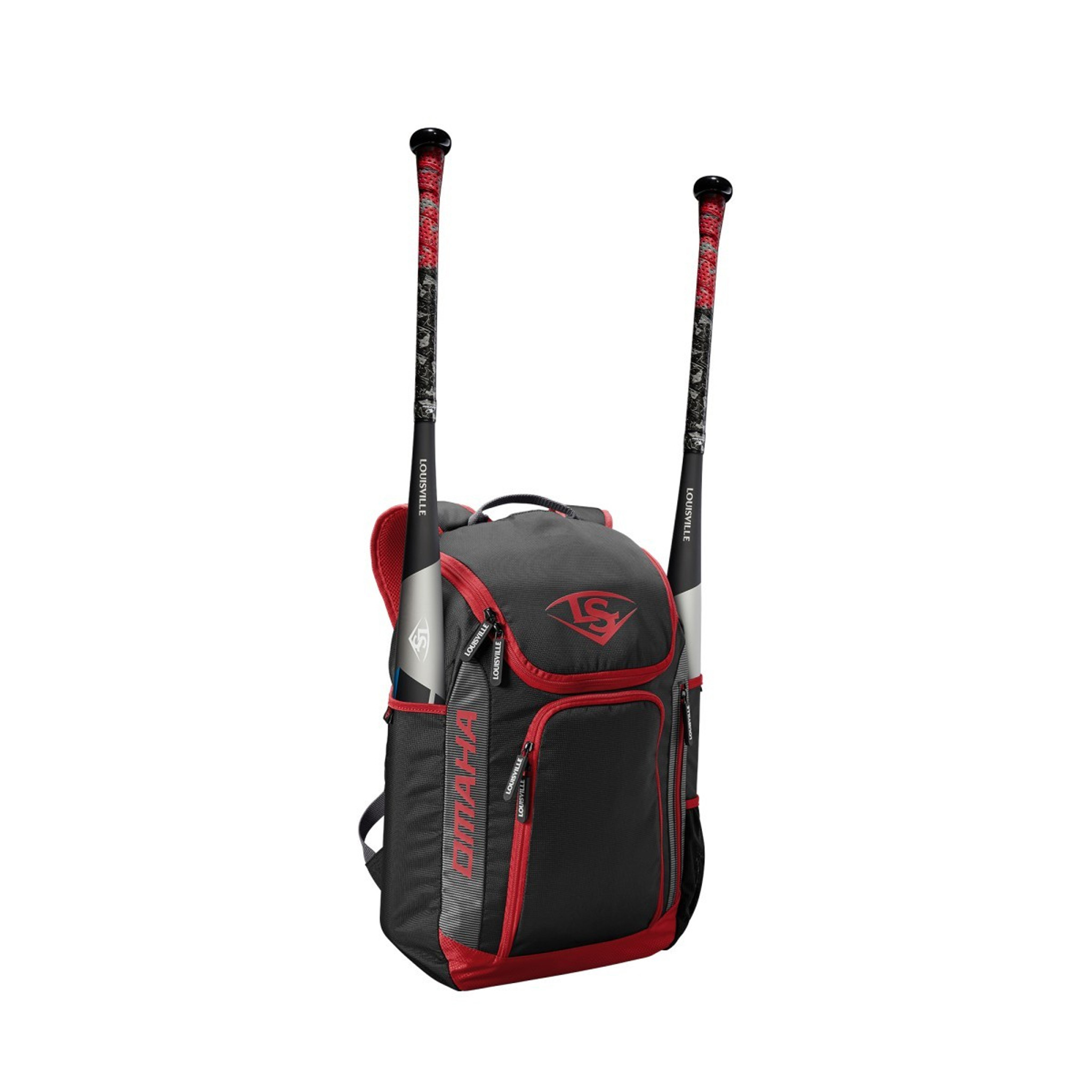 Louisville Slugger Baseball Bat Backpack Stick Bag Red