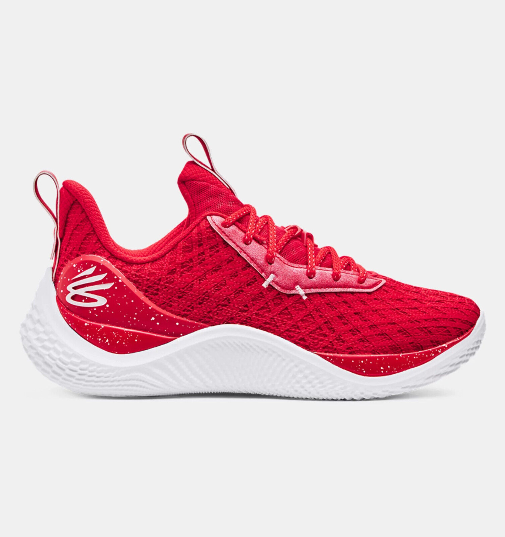 Under Armour Team Curry 10 Basketball Shoe- Red/White- 3026624