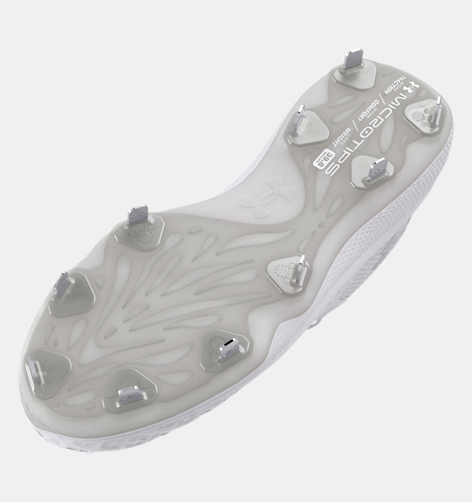 Under Armour Womens Glyde MT Metal Softball Cleat- White