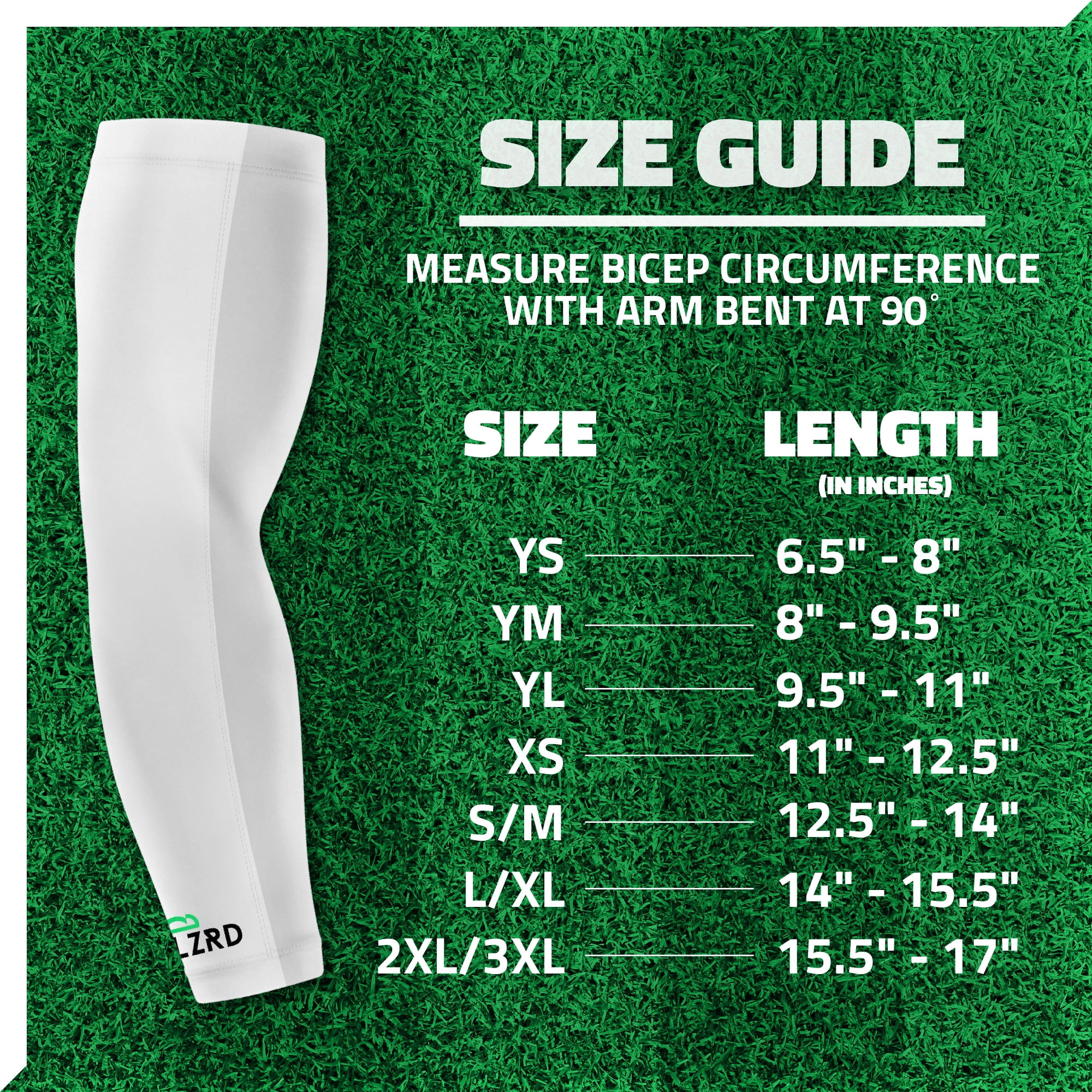 LZRD Tech Grip Football Arm Sleeve