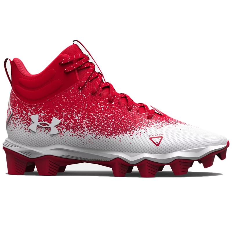 Under Armour Youth Spotlight Franchise RM 2.0 Red Football Cleat display picture 1