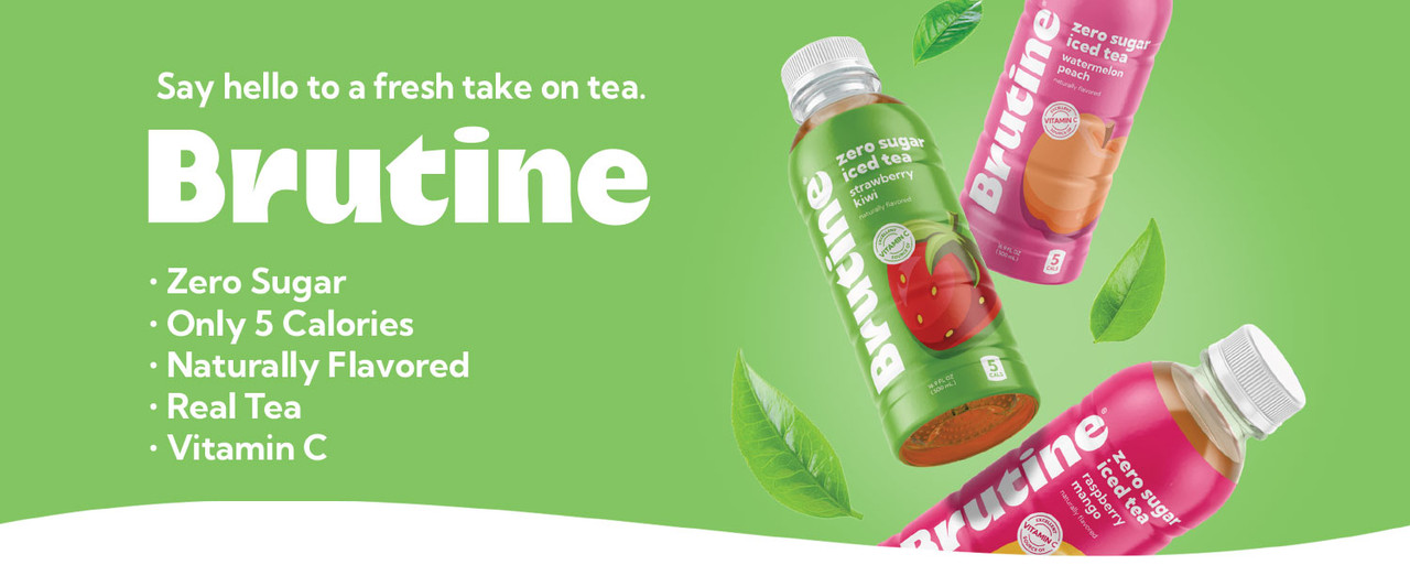 New Brutine zero sugar iced tea