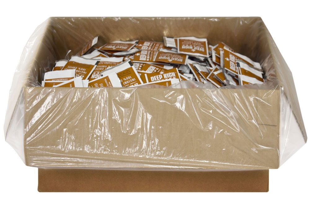 Deep Rich Instant Coffee 1000 Count Single Serve 1.4 gram Packets Cappuccino Supreme