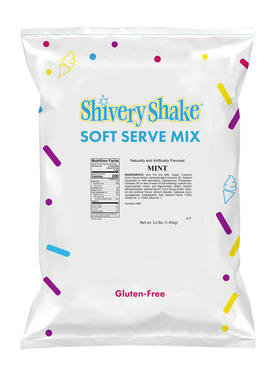 Mint Soft Serve Mix 3.2 Lb Bag
