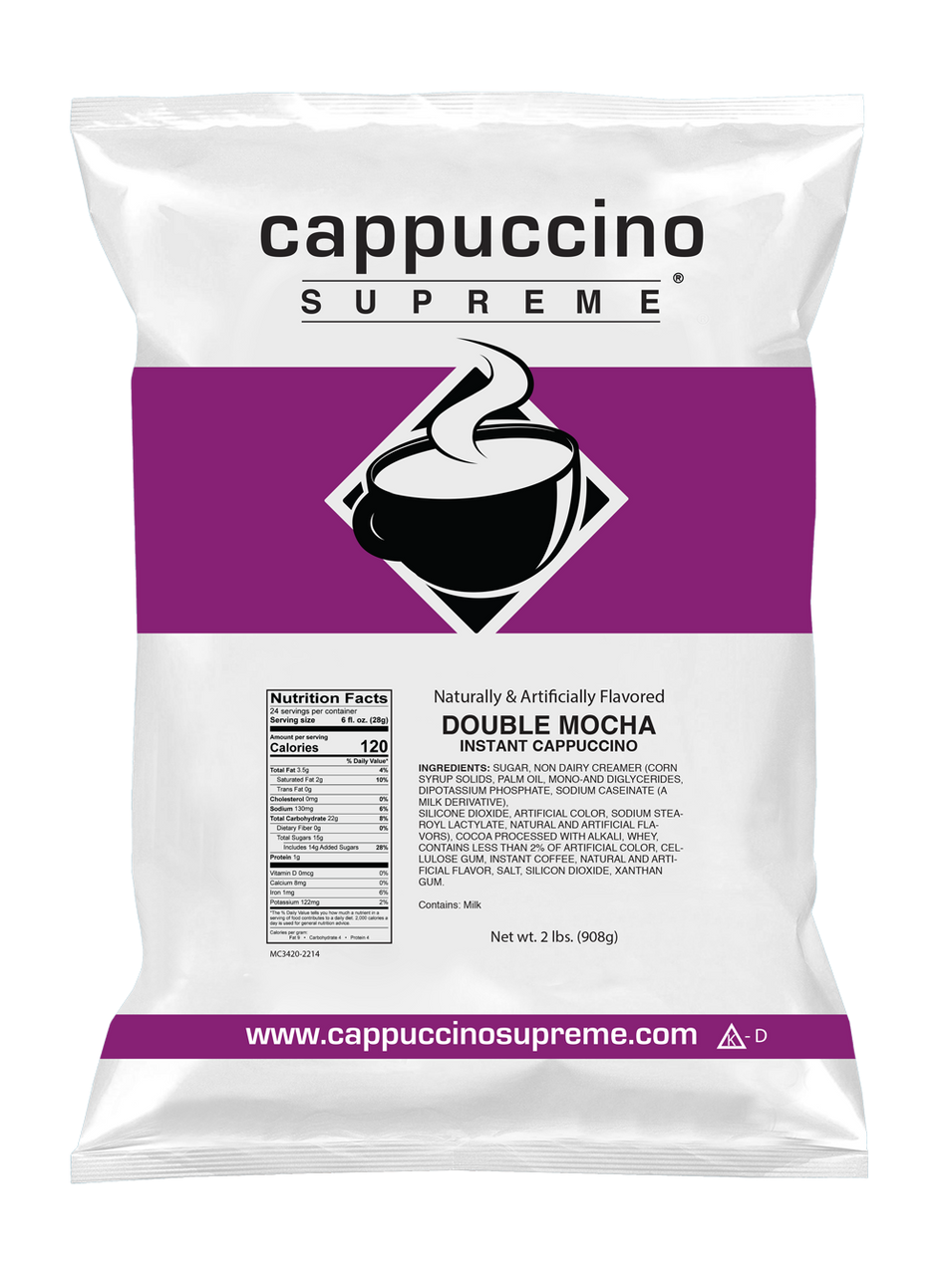 Double Mocha Instant Cappuccino Mix 6x2 Lb Case