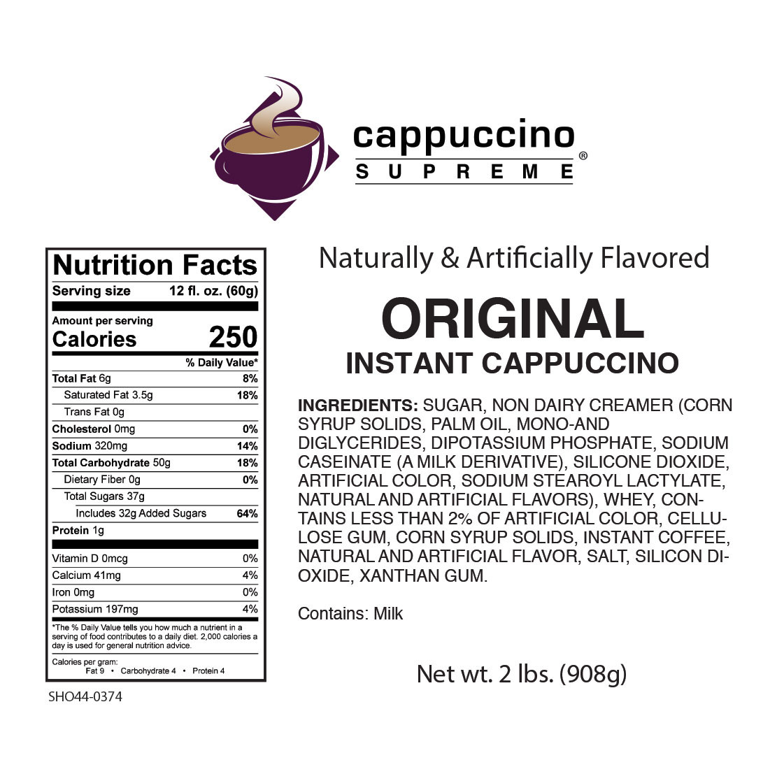 Cappuccino Supreme® Original instant cappuccino mix