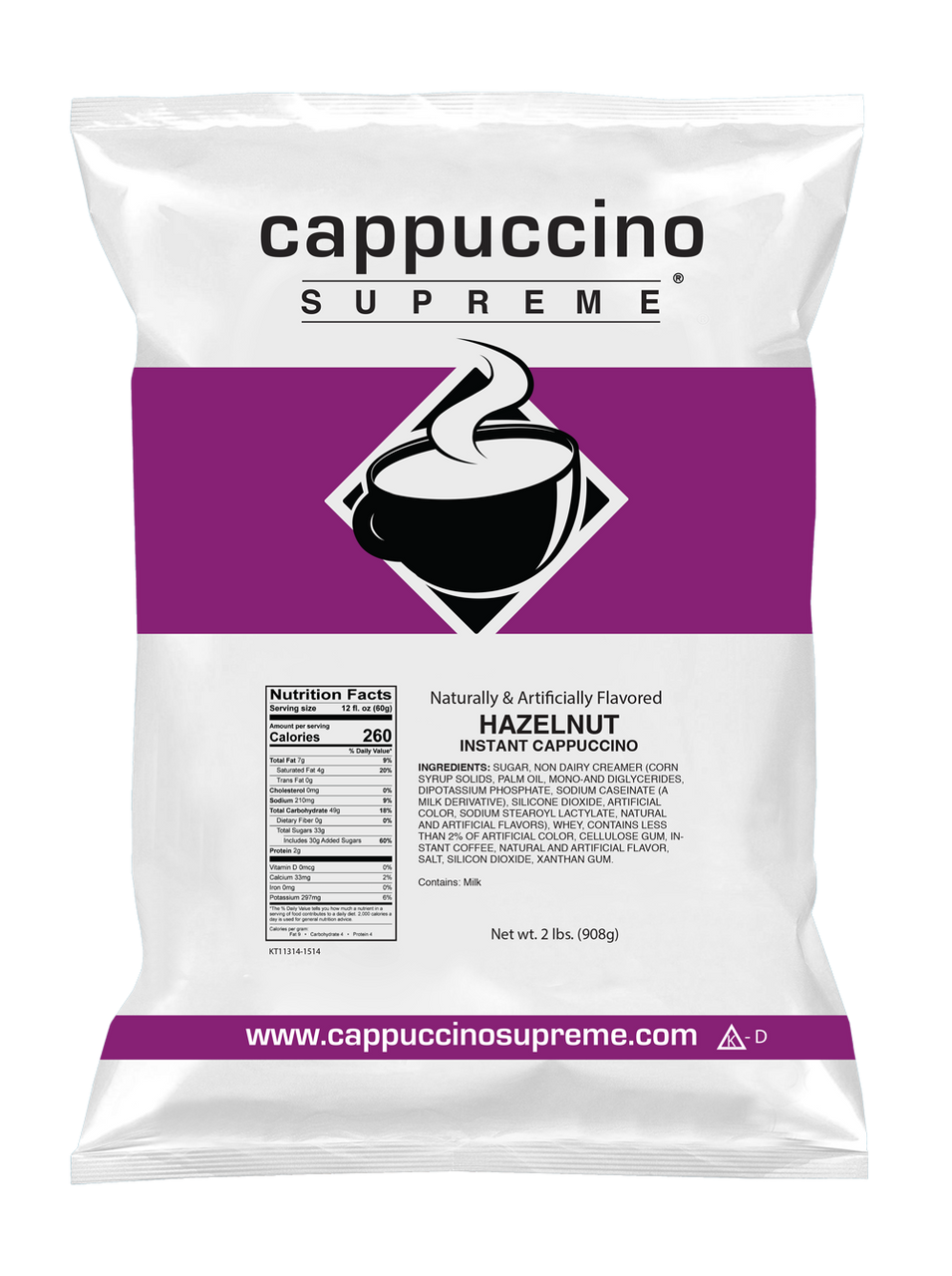 Cappuccino Supreme® Hazelnut Instant Cappuccino Mix