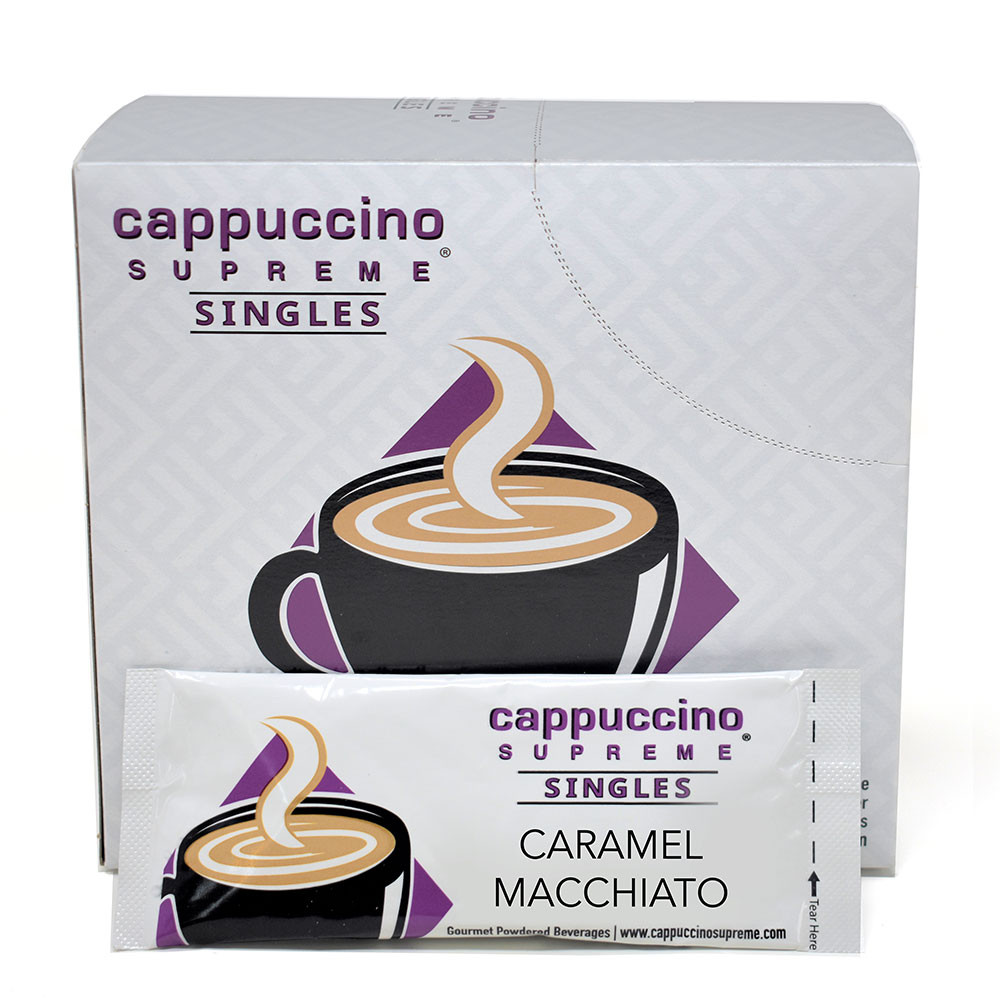 Caramel Macchiato Single Serve Cappuccino Mix 25 x 1 Oz Sticks