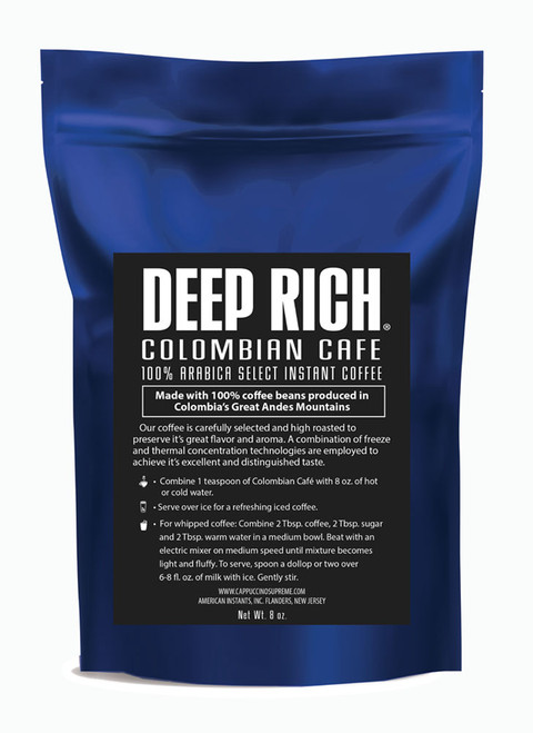 Great tasting Colombian Cafe 100% Arabica Select Instant Coffee. Perfect for Dalgona whipped coffee, baking, and iced coffee.