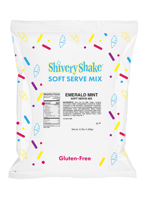 Shivery Shake Emerald Mint Soft Serve Bag 3.2 Lbs.