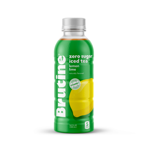 Bottle of Brutine Lemon Lime Zero Sugar Iced Tea