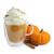 Cappuccino Supreme Pumpkin Spice cappuccino with whipped cream and some little pumpkins