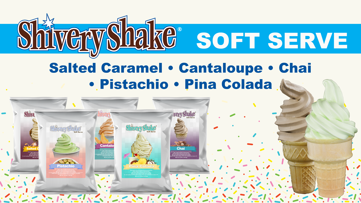 New Shivery Shake Soft Serve For Use In Commercial Soft Serve Machines