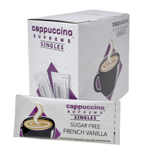 Cappuccino Supreme 25 ct single serve sugar free French vanilla instant cappuccino mix