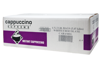 White Chocolate Caramel Instant Cappuccino Mix 6x2 Lb case