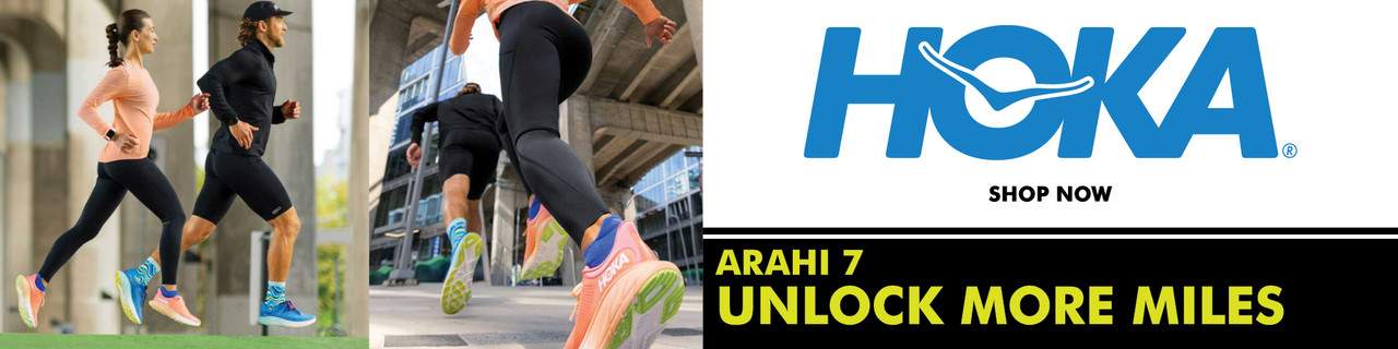 Hoka - Arahi 7 - Unlock more miles - Shop Now