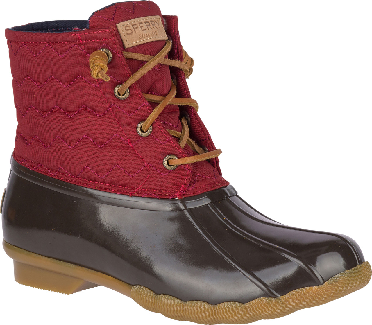 sperry women's saltwater buckled quilted boots