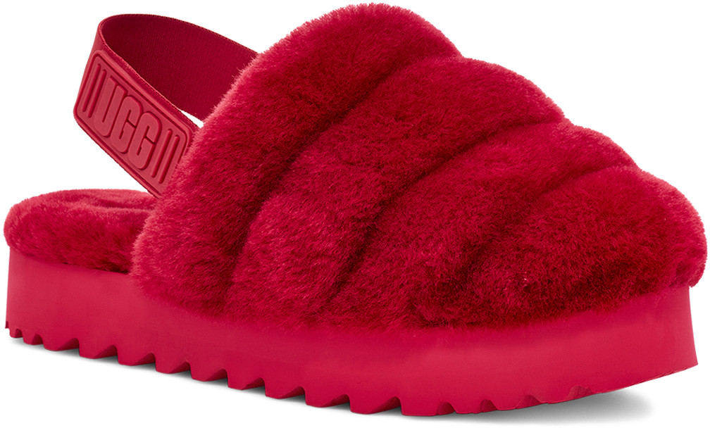 Ugg Womens Slippers Ugg Fluff Yeah Slippers Red Ugg Fluff Yeah1