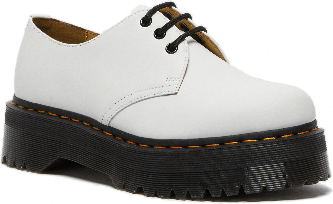 White platform slip discount on doc martens