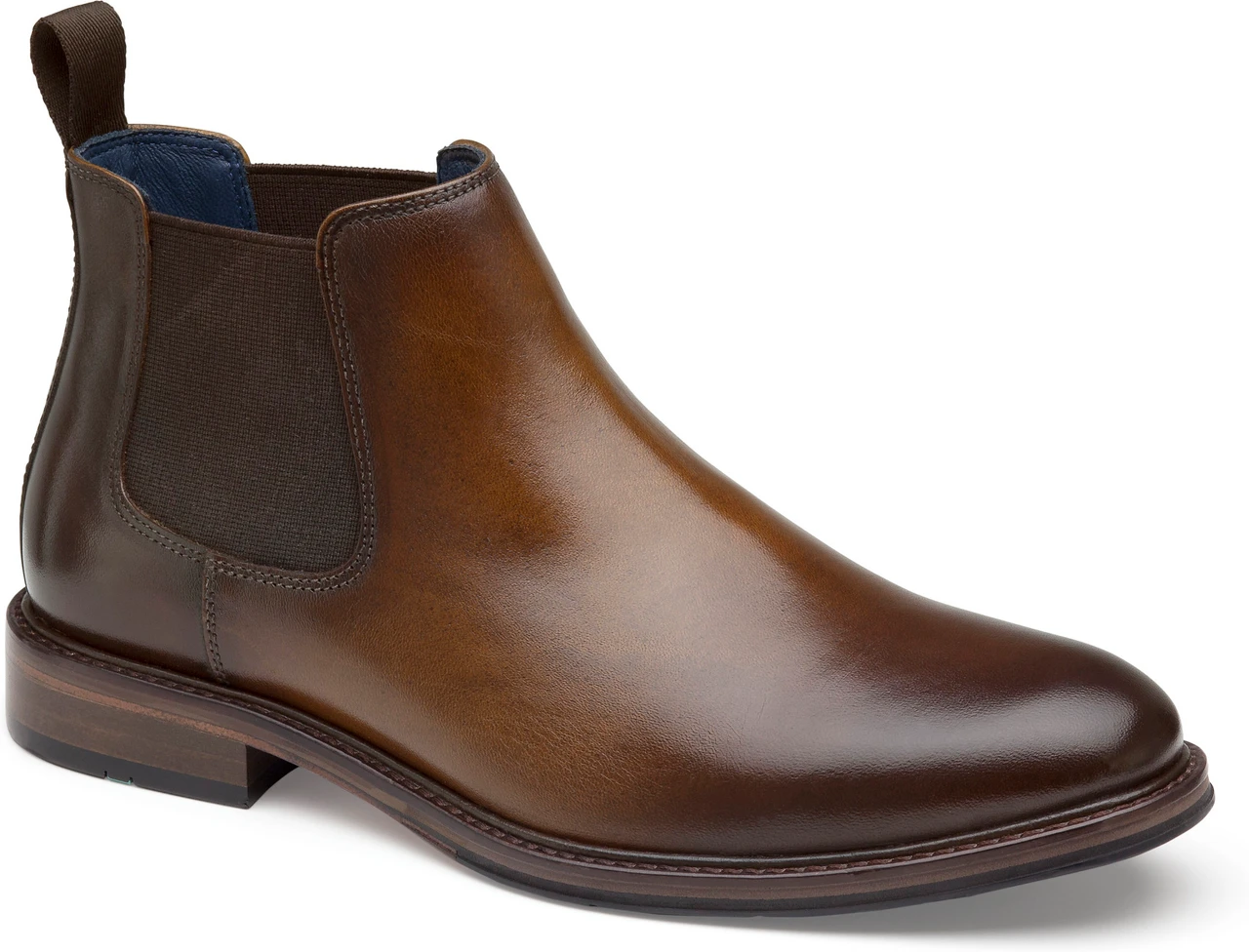 Johnston & Murphy Men's XC Flex Raleigh Chelsea, Tan Full Grain, 14M